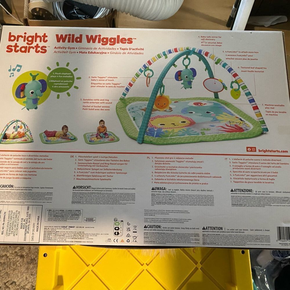 *NWT* (2) Bright Starts Wild Wiggles Activity Gym - Picture 2 of 2